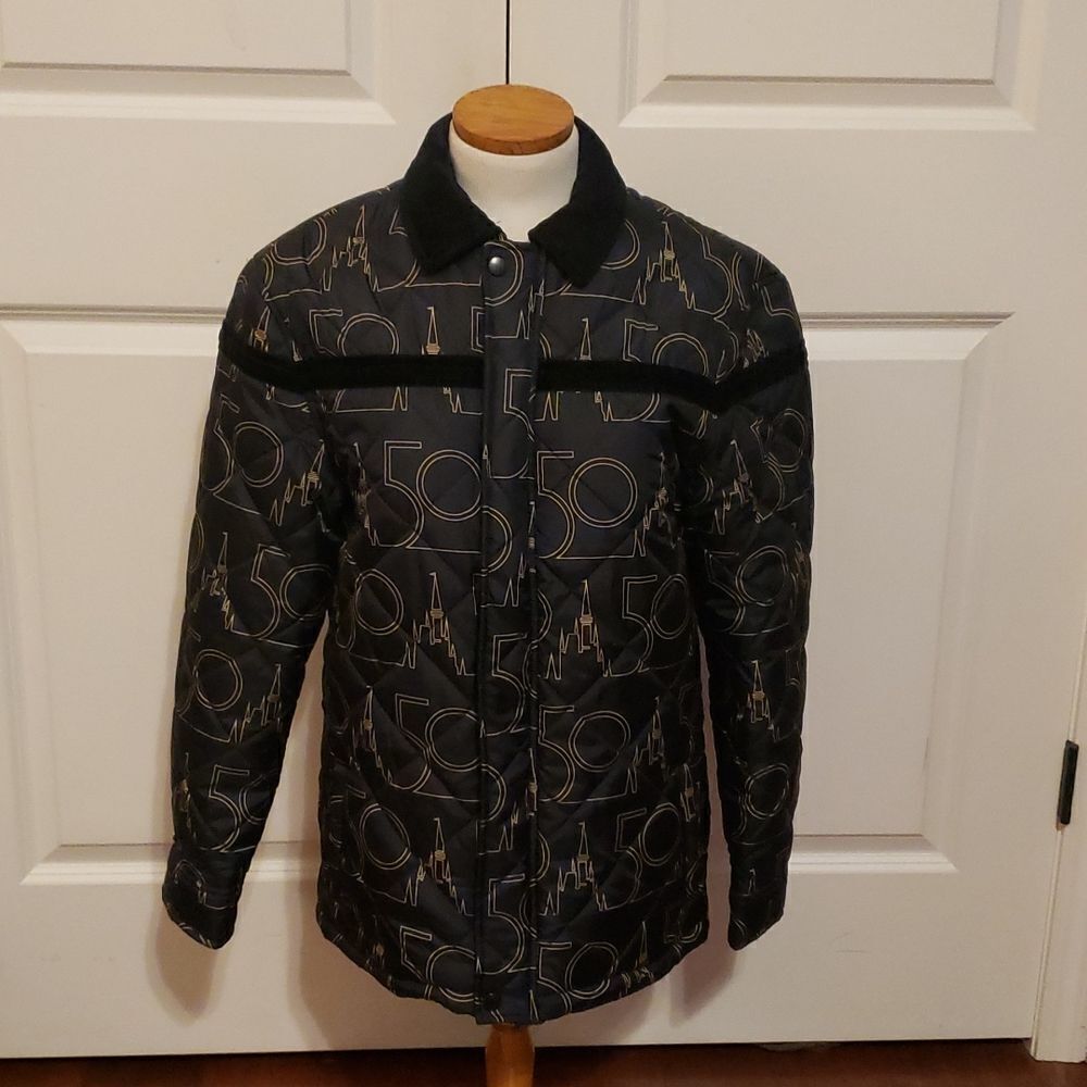 Disney 50th Anniversary Black‎ Castle Coat Size Small NWT